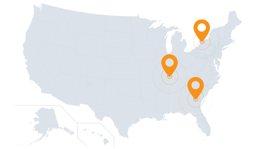 Server Location Map
